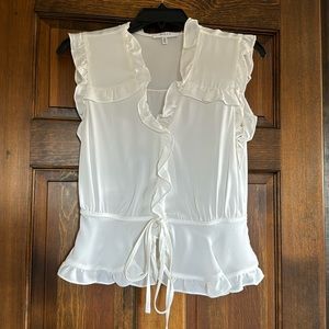 Milly Claire top silk ruffle top 2